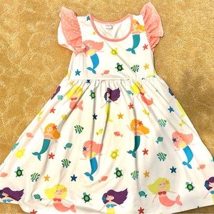 Penelope Plumm Adorable Girls Size 8 Mermaids spring summer dress